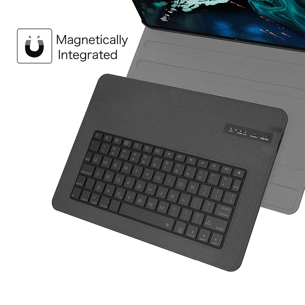 Чехол для планшета iPad Pro 12 9 дюйма 2018 съемный беспроводной кожаный флип чехол с