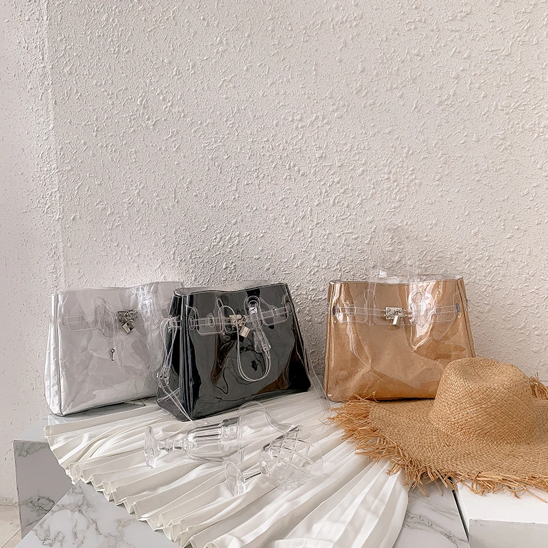 Женские Модные прозрачные сумки через плечо женские вечерние Bolso Mujer модные для