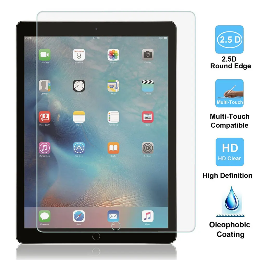 Ascromy 2 шт Закаленное стекло протектор экрана для Apple iPad Mini 4 1 3 Air Mini3 Mini4 verre tremp