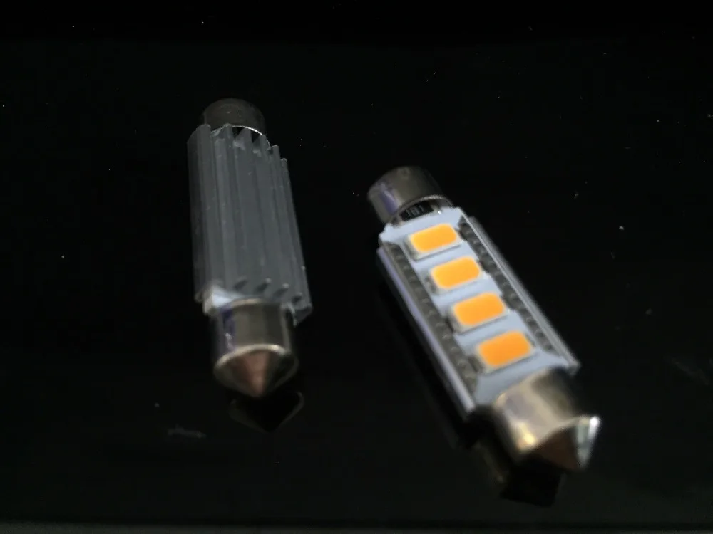 2X ультра-яркие желтые CANBUS 5730 SMD LED 31 мм 36 39 41 C5W без ошибок Festoon автомобильные