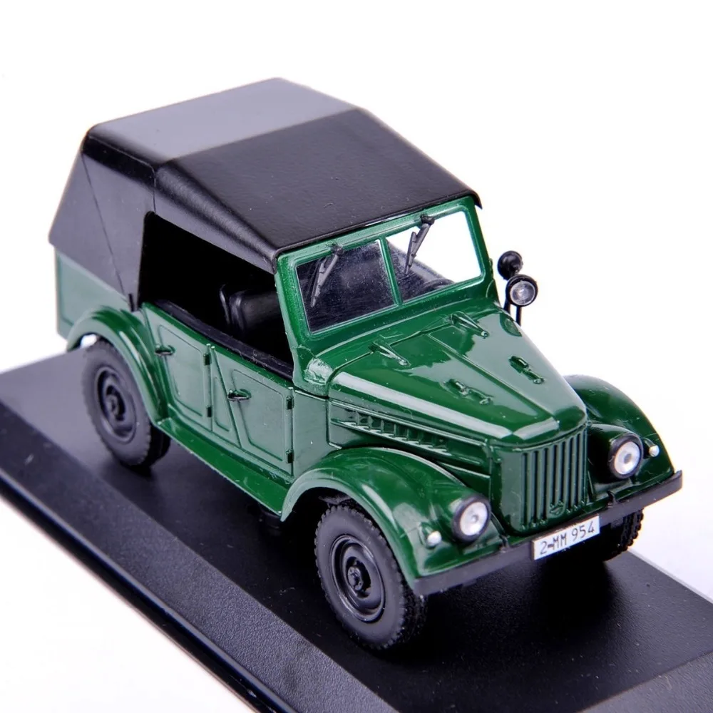 Газ 69A Dunkelgrun/Schwarz 1:43 модель литья под давлением |