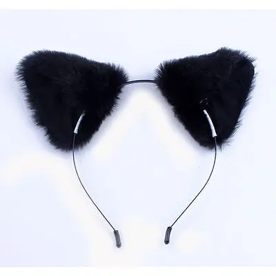 Кошачьи ушки орекьетте Вечеринка лиса длинные меховые уши костюм повязка на