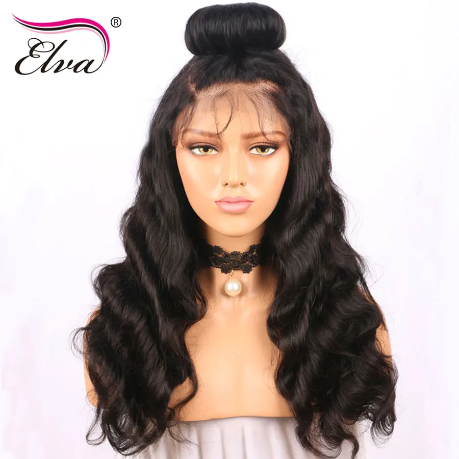 Elva Hair 150% плотность 13*6 кружевные передние человеческие волосы предвыщипанные