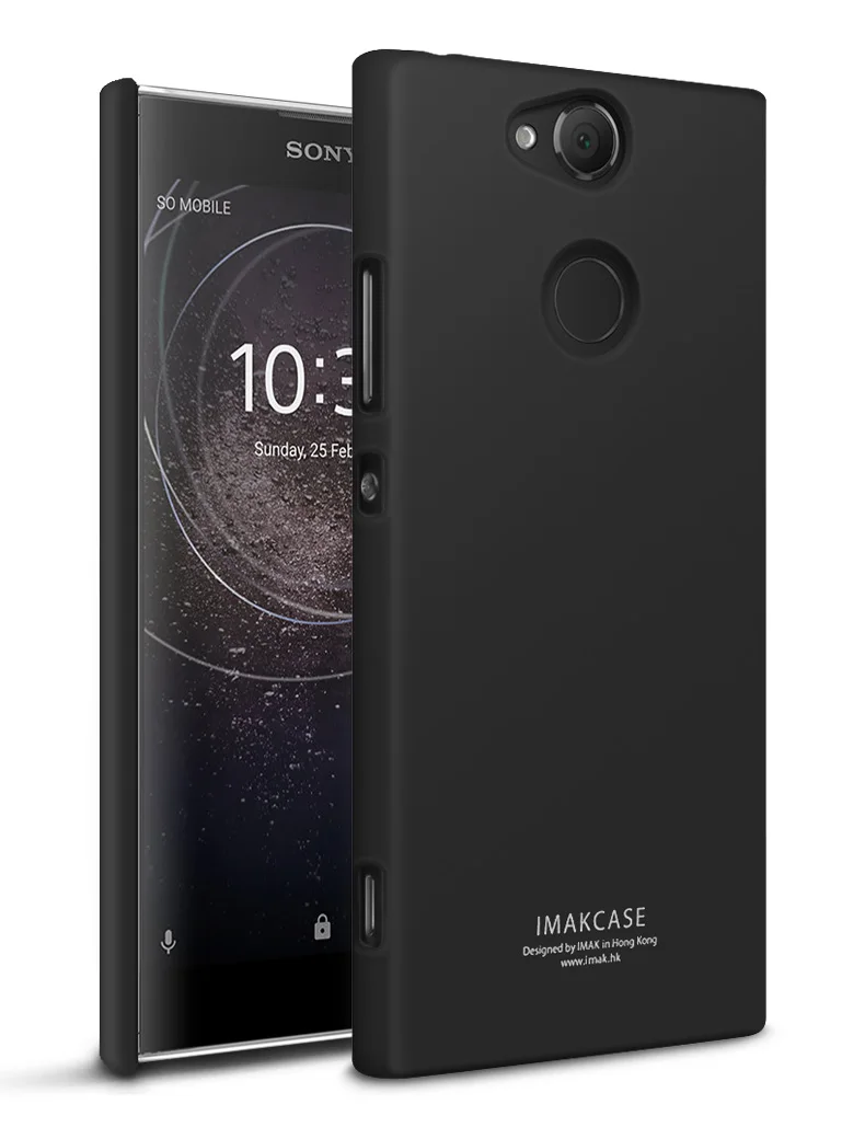 Чехол IMAK Для sony Xperia XA2 Ultra XZ2 XZ1 Compact XZ3 XA2 Plus матовый ковбойский чехол с зыбучим песком+ кольцо-держатель+ Защитная пленка для экрана