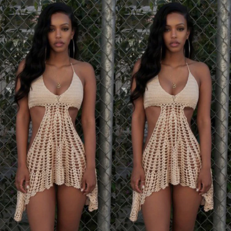 Горячая Ручная работа крючком цельный купальник купальный костюм кроше на