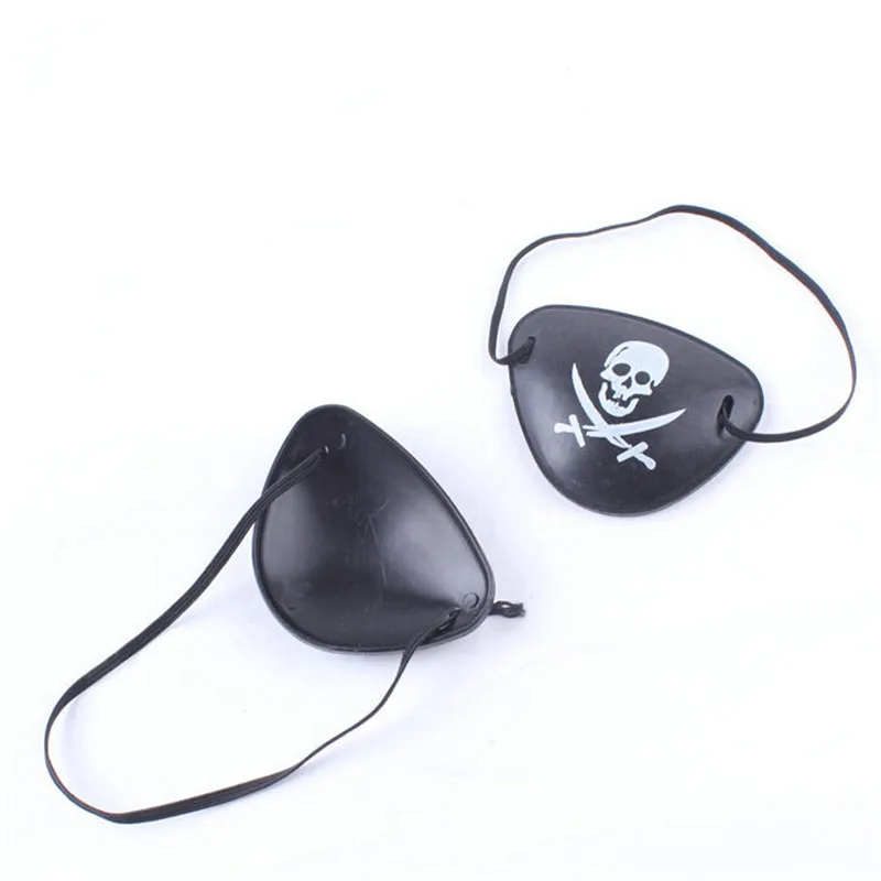 Высококачественная пластиковая Пиратская повязка на глаз маскарадный пират