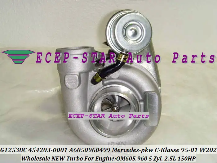 Бесплатная доставка GT2538C 454203 0001 6050960499 5001S турбо для Mercede s PKW C E G W461 G290 W210 E250 W202 C250 OM605