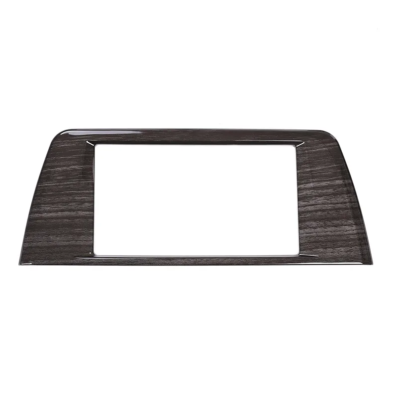 Черное дерево зерна Цвет ABS центр навигации Панель рамки накладка Стикеры для BMW X1