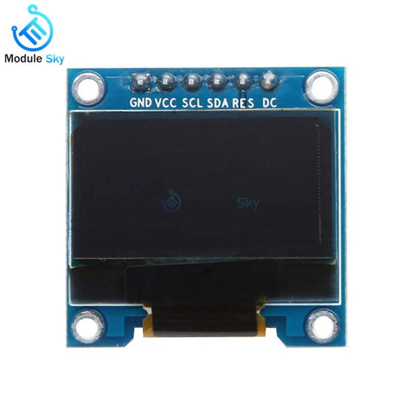 0 96 дюймовый 6Pin 12864 SPI IIC I2C OLED желтый синий/белый/синий ЖК дисплей модуль ''для