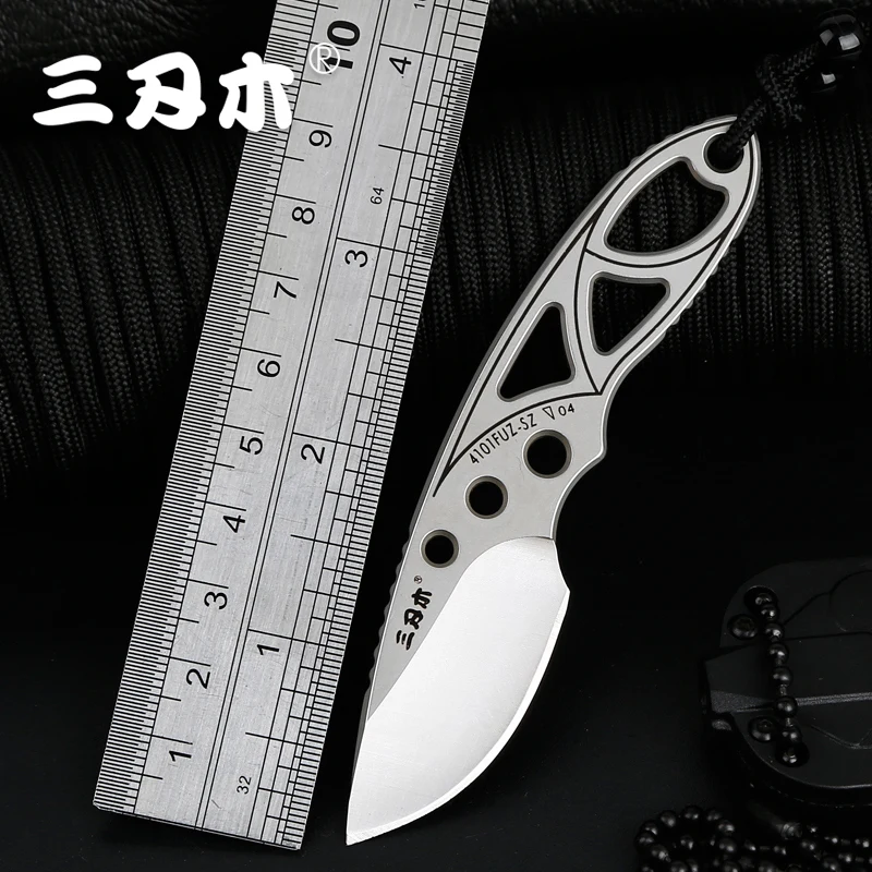 Ножи с 12 лезвиями. Sanrenmu 7315. Нож на воротнике. Складной мини нож trskt с деревянной ручкой.