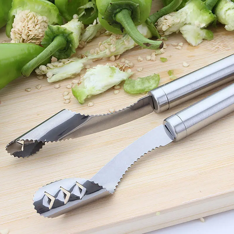 MOM'S ручной из нержавеющей стали для чили перец Corer Jalapeno кухонные инструменты