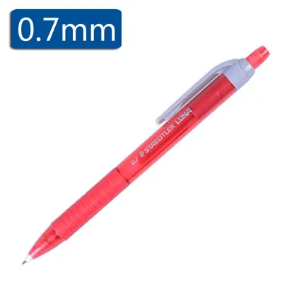 STAEDTLER оригинальная модель 7611 студенческий рисунок механический карандаш 0,5 мм и 0,7 мм автоматические карандаши - Цвет: 0.7mm red
