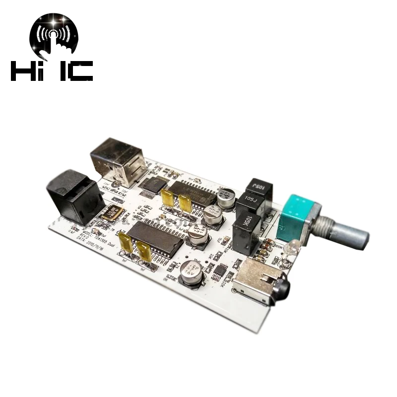 CM108 + двойной TDA1305T USB DAC Amp декодер звуковой карты от IIS/I2S до 3 5 мм оптический