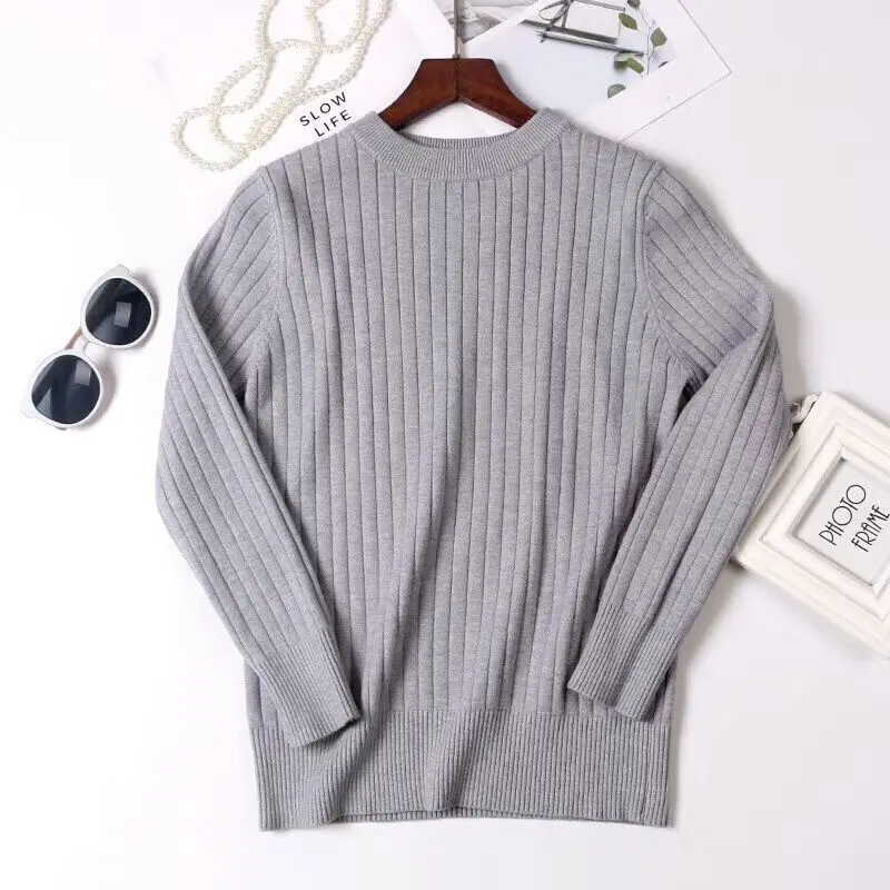 2017 Winter plus Thick Pullover long sleeve sweater lining warm Green Sweater female Fashion Casual knit | Женская одежда