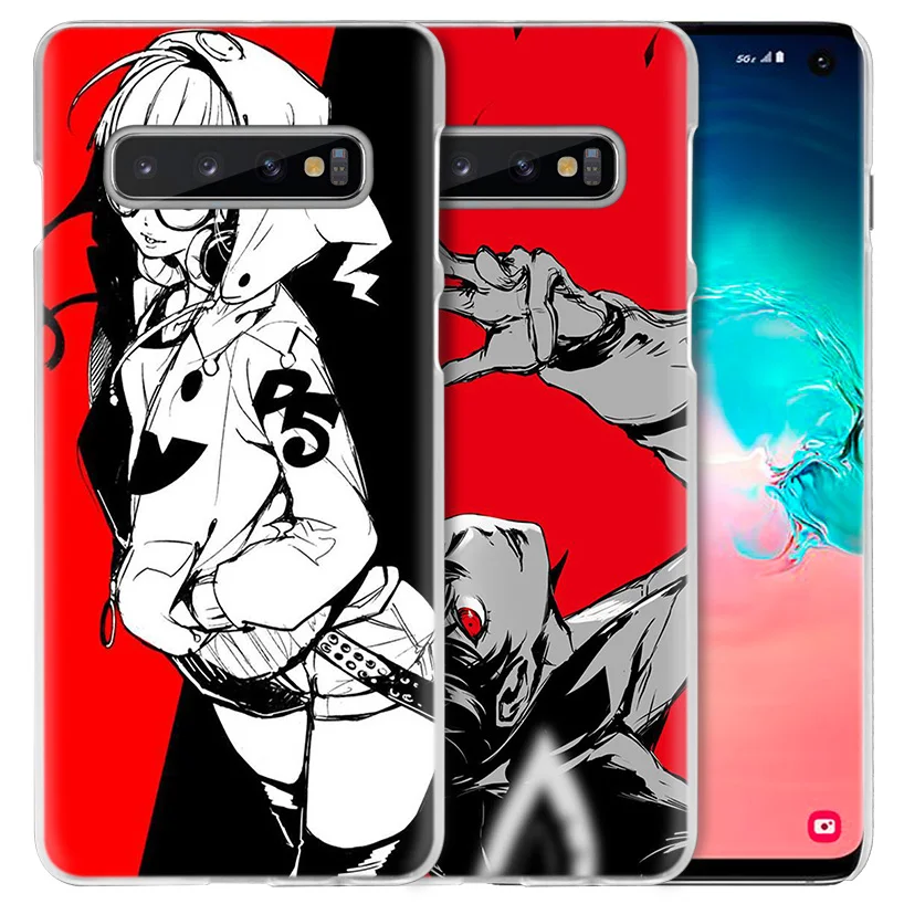 P5 Persona 5 чехол для samsung Galaxy S10 5G S10e S9 S8 M30 M20 M10 J4 J6 плюс J8 Note 8 9 чистой твёрдой ПВХ аниме чехол для телефона
