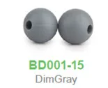 Dim Grey Chenkai 100 шт 9 мм силиконовые бусины для зубов DIY детская погремушка-прорезатель для зубов подвеска пустышка сенсорные ювелирные изделия игрушка для изготовления бусин - Цвет: Dim Grey