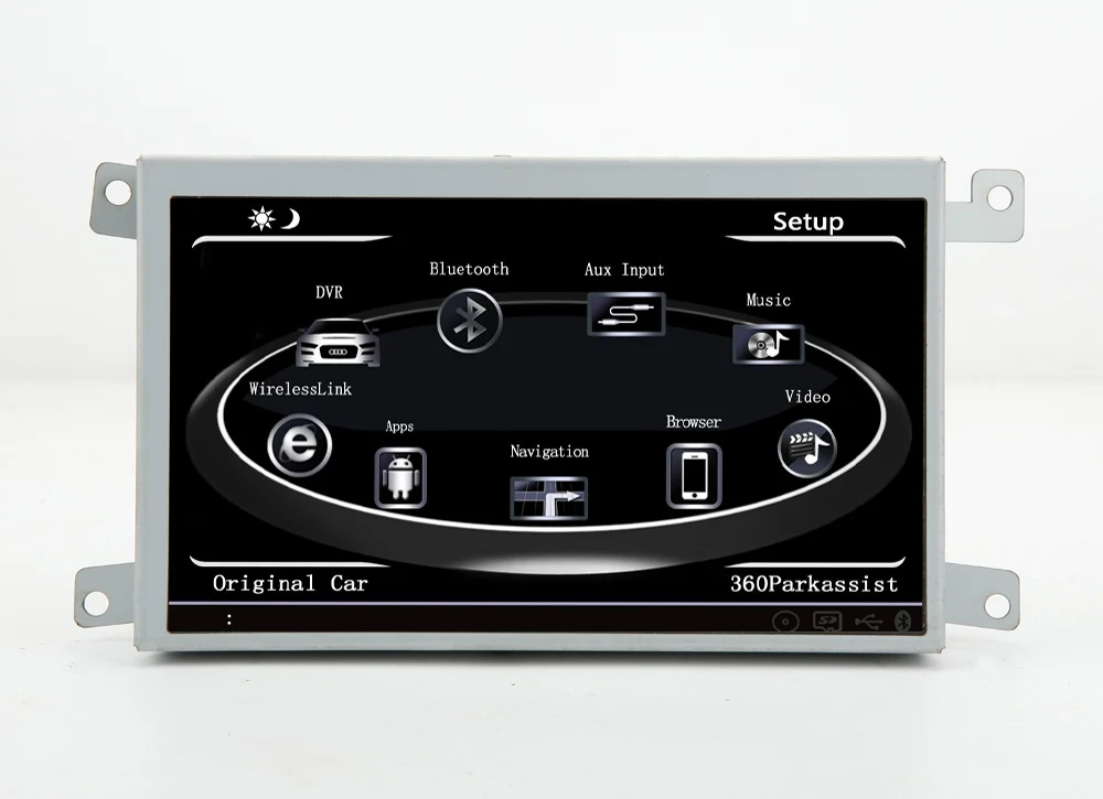 7 дюймовый Android четырехъядерный автомобильный DVD плеер GPS навигатор для Audi A6L 2007 2011