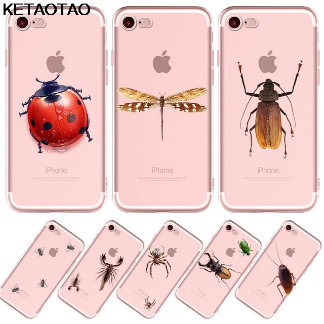 Новые милые Чехлы KETAOTAO для iPhone 4S 5C 5S 6 6S 7 8 Plus XR XS Max прозрачные мягкие чехлы из
