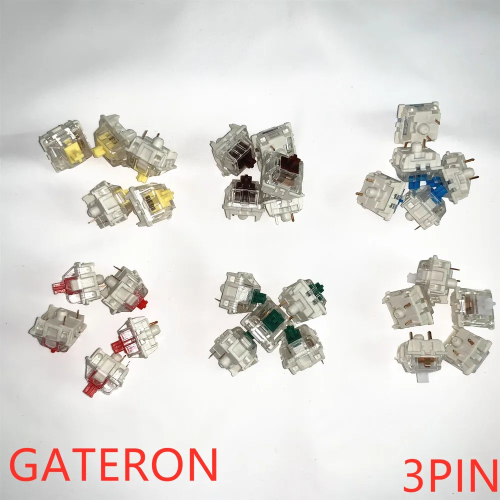 Gateron SMD Switches Black Red Brown Blue Clear Green Yellow 3pins Hot Swap RGB Switch for Mechanical Keyboard Fit GK61GK64 GH60 images - 6