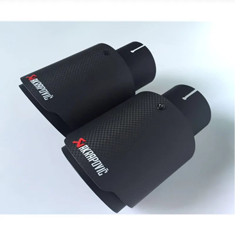 1 шт. B матовый Akrapovic выхлоп автомобиля углеродный выхлоп наконечник автомобиля-Стайлинг выхлопной трубы глушитель наконечник из углеродного волокна выхлопной наконечник
