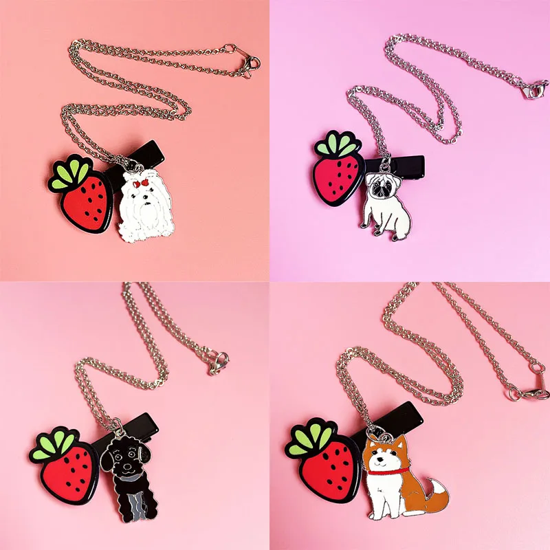 Модное ожерелье сделай сам с изображением хаски собаки Очаровательное для