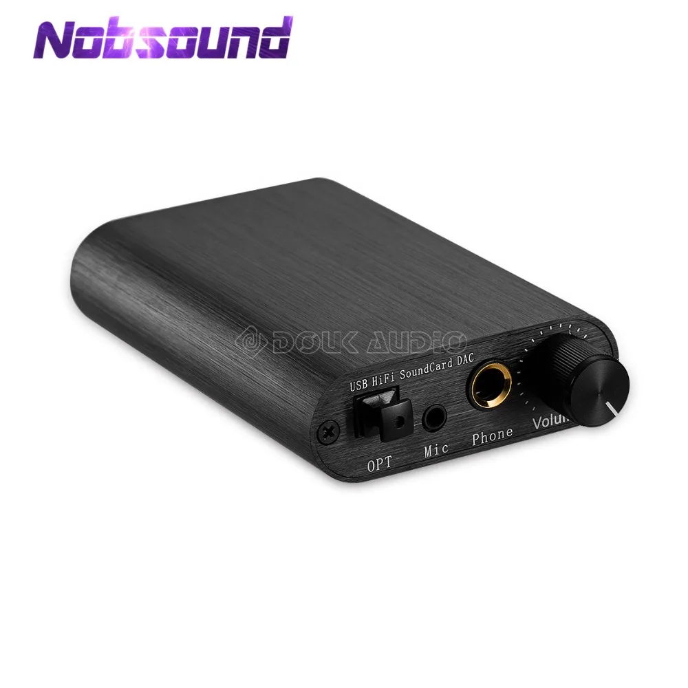 Nobsound мини HiFi звуковая карта DAC TDA1387 USB 8X аудио декодирование усилитель для наушников DTS/AC3 коаксиальный Оптический цифровой выход