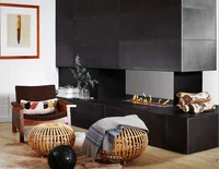 inno fire 24 inch real fire automatic intelligent smart ethanol electric fireplace heater insert
