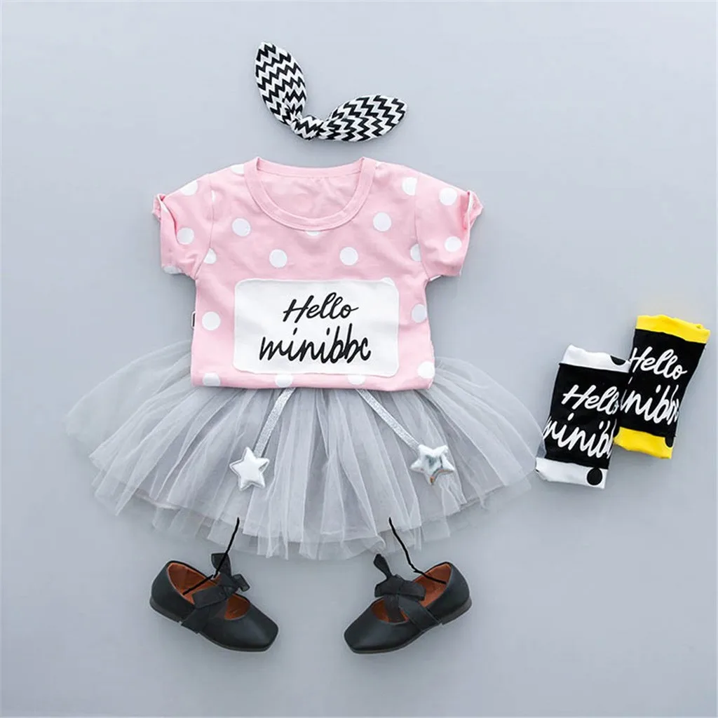 Коллекция 2019 года одежда для маленьких девочек комплекты из 2 предметов малышей