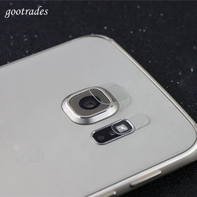 Объектив задней камеры + протектор вспышки закаленное стекло для Samsung S6 S7 Edge S8|samsung