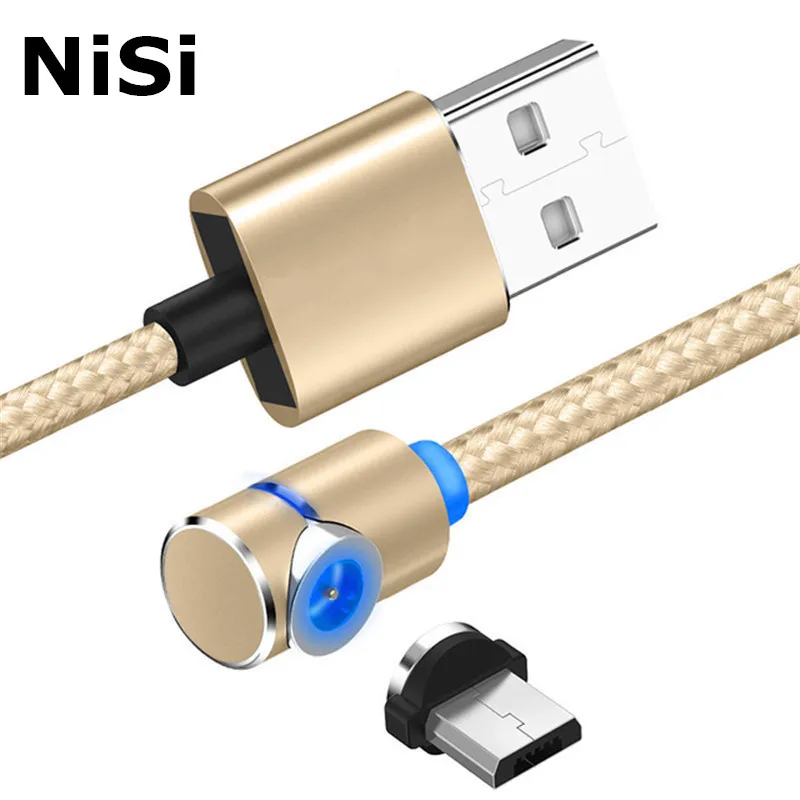 1 м 2 L образный светодиодный магнитный кабель Micro USB зарядное устройство для iPhone X 8
