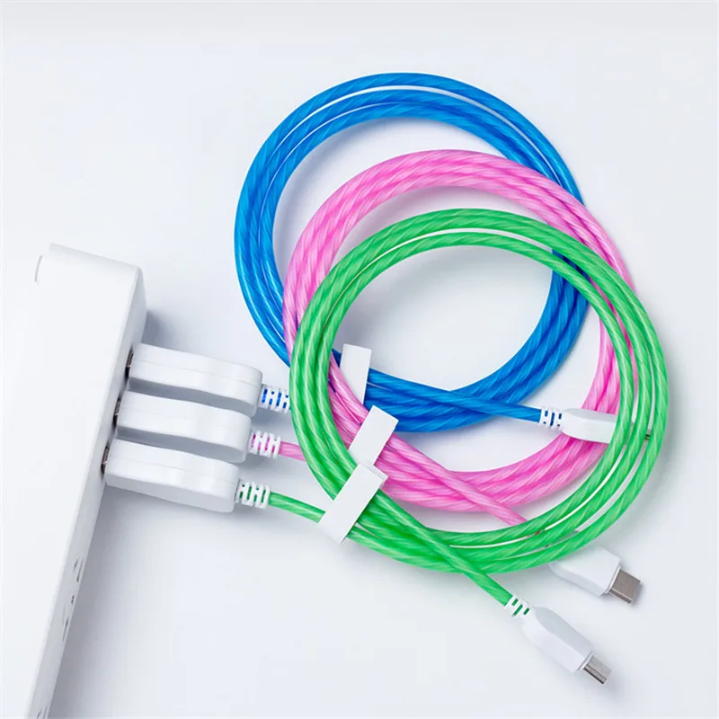 Светодиодный usb-кабель для зарядки iPhone X XiaoMi Huawei Samsung S9 S8 | Мобильные телефоны и