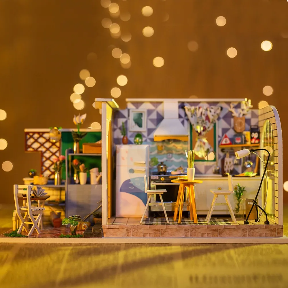 Slow Life Начинающий игрок ручной работы поделки модель Кукольный домик
