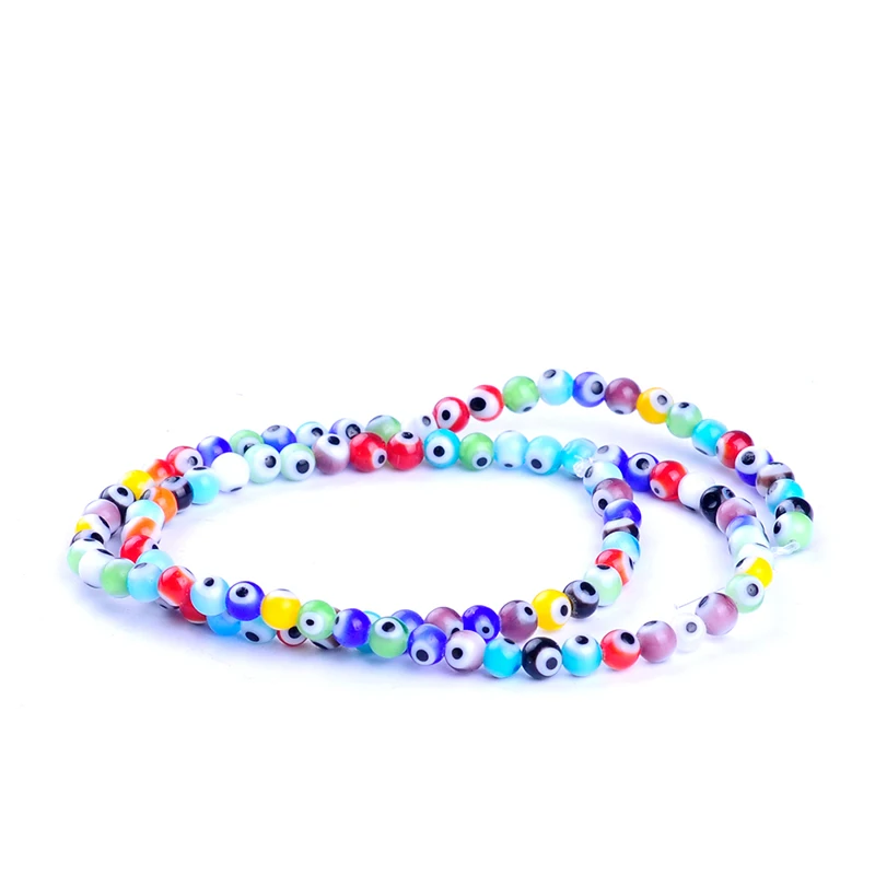 Круглые стеклянные бусины в турецком стиле 4 10 мм 15 дюймов|glass beads|eye beadbeads for bracelets |