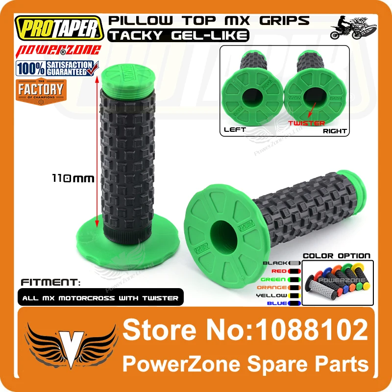 

Pro Taper Pillow Top MX Grips Fit 7/8" Handlebars Pit Dirt Bike Motocross Motorcycle KXF KLX CRF YZF RMZ SXF EXC TTR WRF