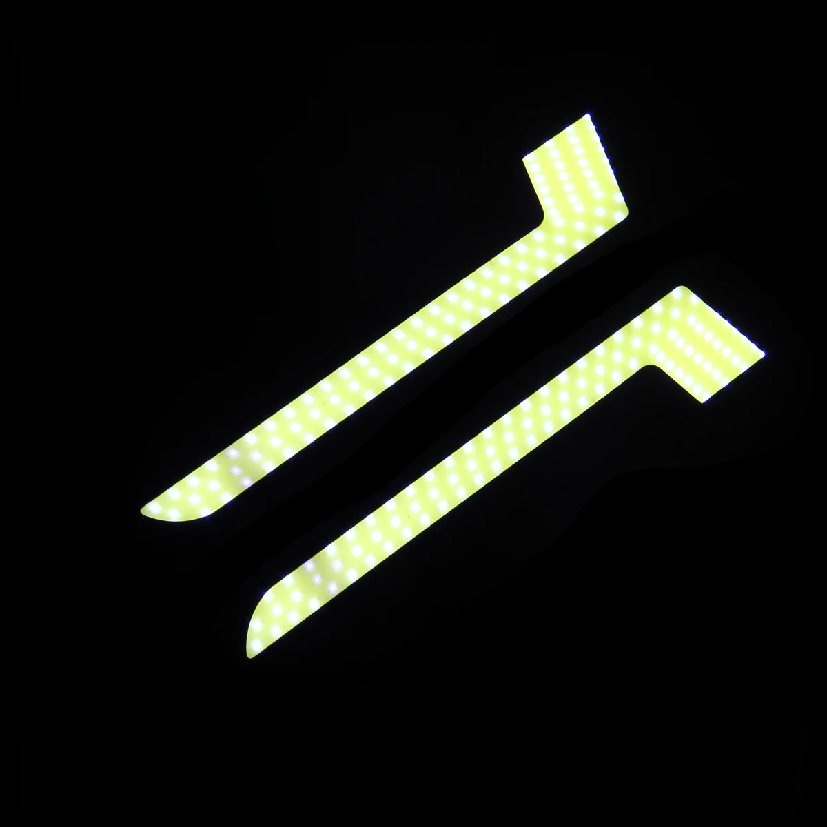 Posbay Автомобильные дневные ходовые огни LED DRL 12V водонепроницаемые COB алюминиевые