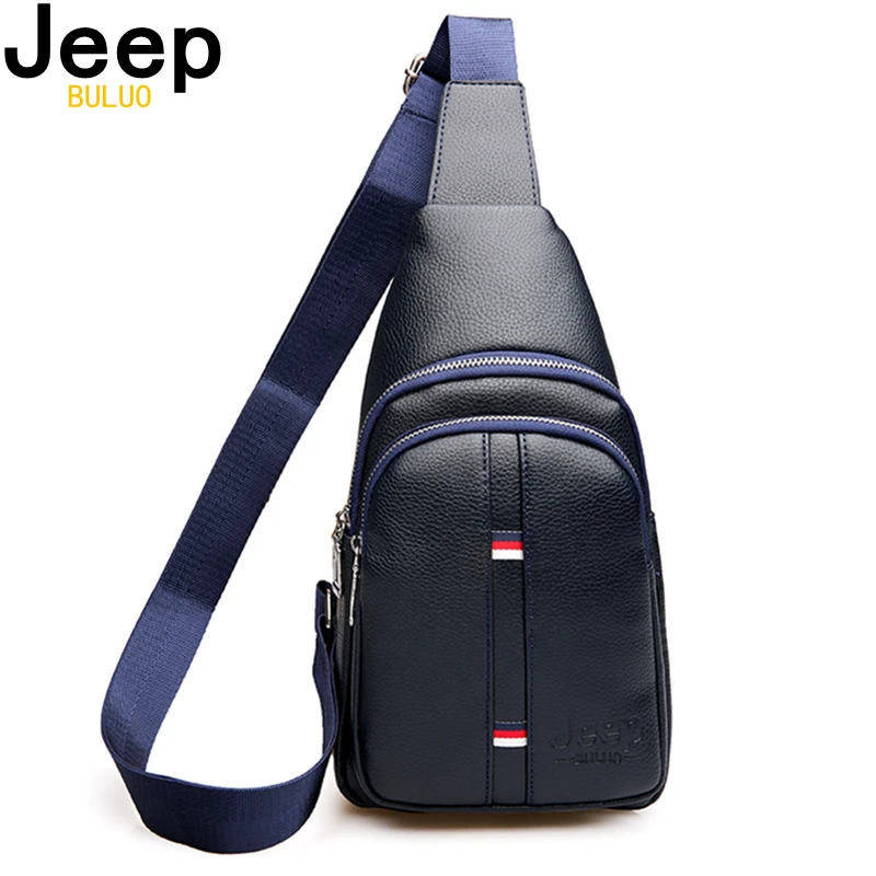 Бренд JEEP BULUO Высококачественная кожаная сумка слинг для короткой поездки Большая