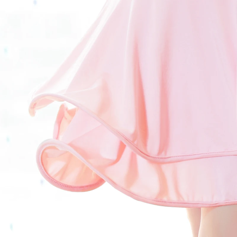 Latin Dance Dresses For Girls Kids Competition Skirt Dress Performance Salsa Pink Standing Collar Suit | Тематическая одежда и