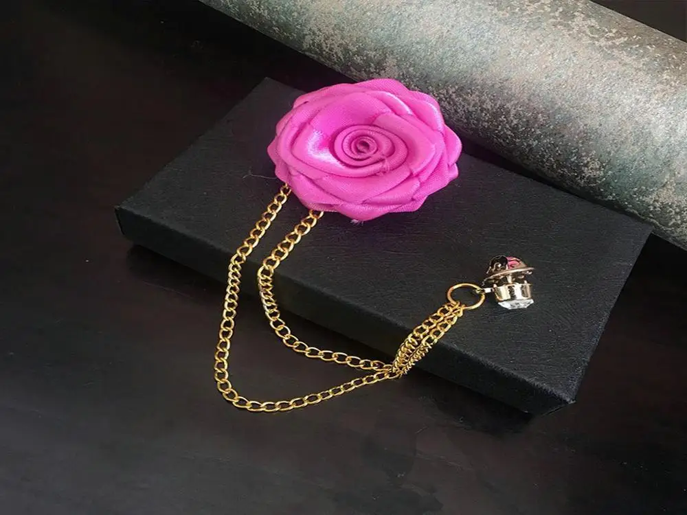 Flower Brooches Унисекс Франция романтический воротник лацкан булавка брошь лук галстук жениха свадебный костюм роза цветок цепь бабочка стразы аксессуары для корсажа - Цвет: Flower Brooches