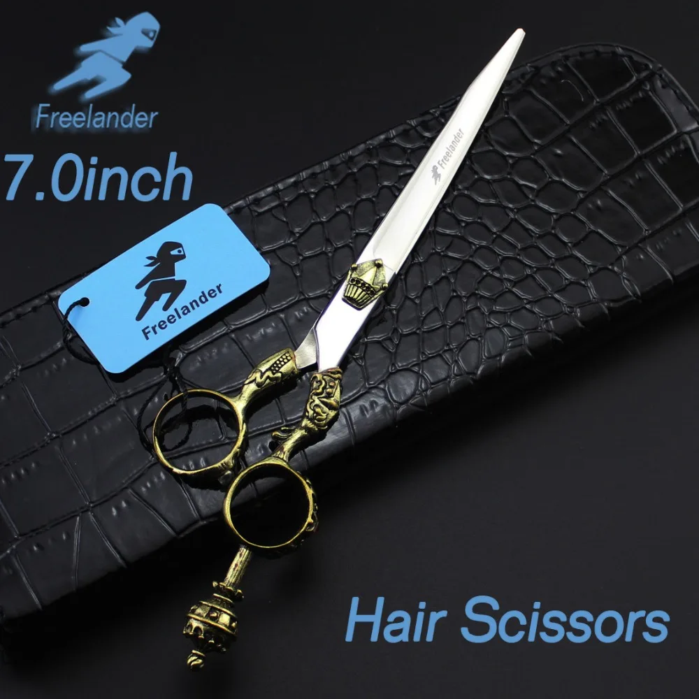 7 0 дюймов Ретро стиль Профессиональные парикмахерские ножницы искусственные