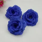 Новинка 10 шт.лот 8 см синий искусственный Шелковый цветок розы для свадьбы рождественской вечеринки украшения сделай сам Аксессуары 17 цветов в наборе