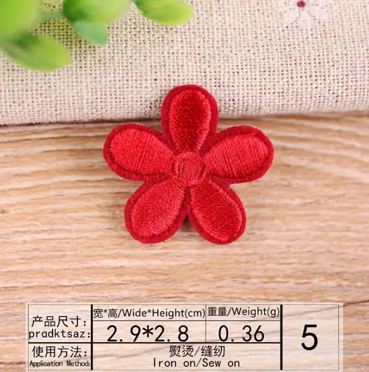 1 pcs Mini Flowers embroidered iron on Fashion patches clothing accessory bag hat shoe repair Appliques phone decor diy | Дом и сад