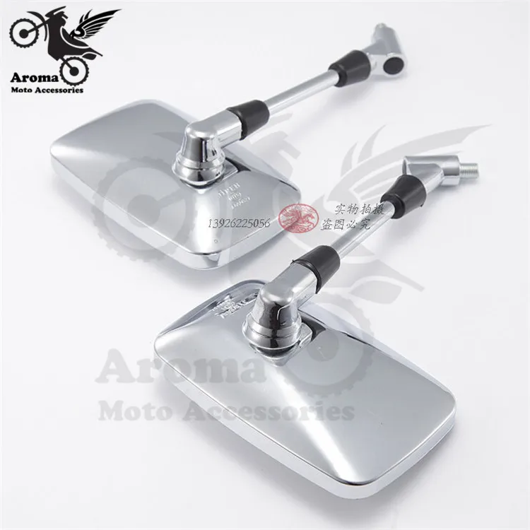 2007 9 модель unviersal 8 мм 10 мм moto rbike хромированная часть для honda vespa piaggio аксессуары moto rcycle зеркала заднего вида moto - Цвет: 2007