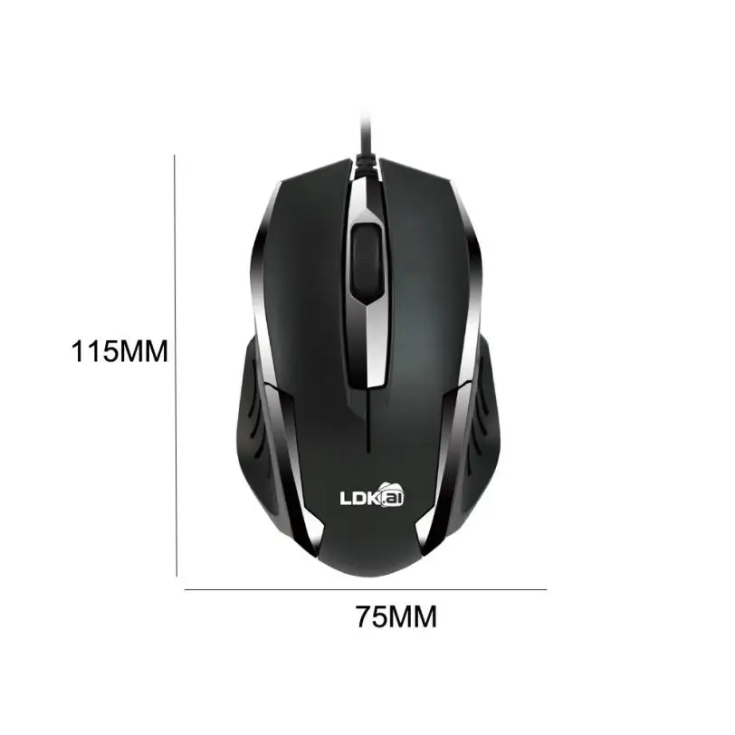 Мышь Raton светодиодный Эргономичный игровой мини оптическая мышь USB 3D Проводная 1200