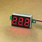 10 шт.лот 0,36 ''DC 0-100 в красный, синий, зеленый светодиодный ампер Панель измеритель напряжения Мини цифровой вольтметр DC 0 В до 100 в Вт3 провода