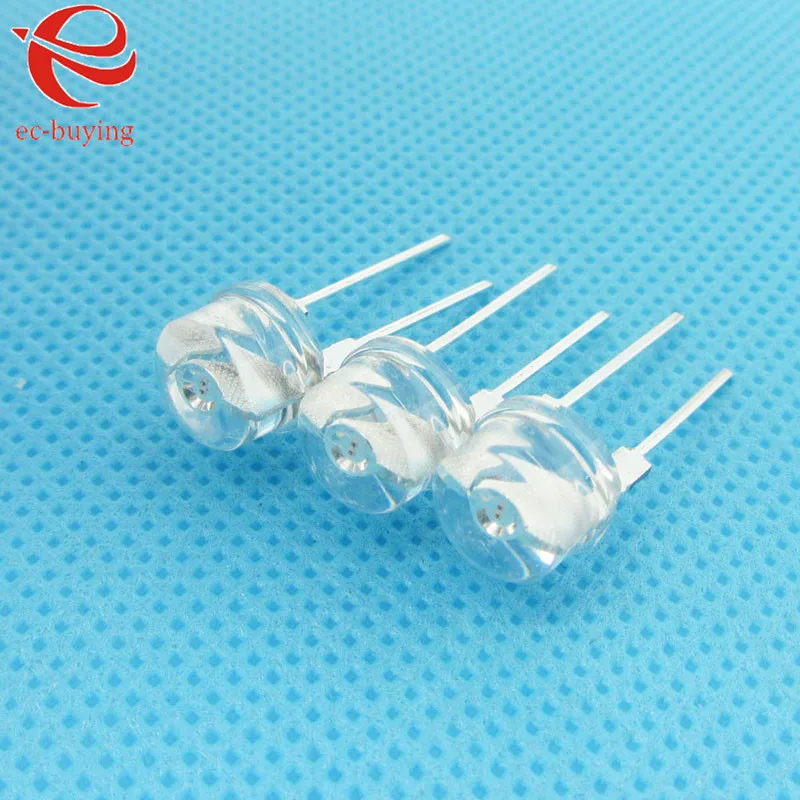 8 мм синяя соломенная шляпа светодиодные излучающие диоды сверхъяркая лампа