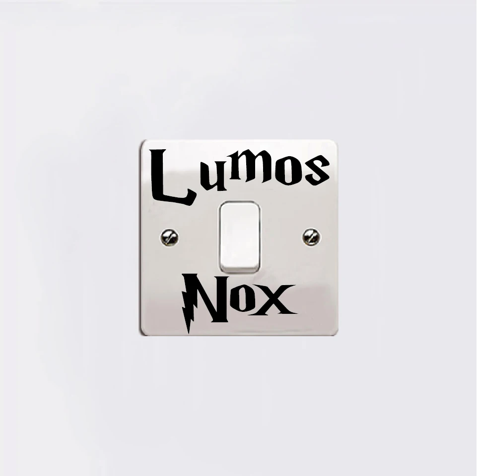 Lumos Nox выключатель света для дома спальни Декор Гарри Поттера тема виниловая