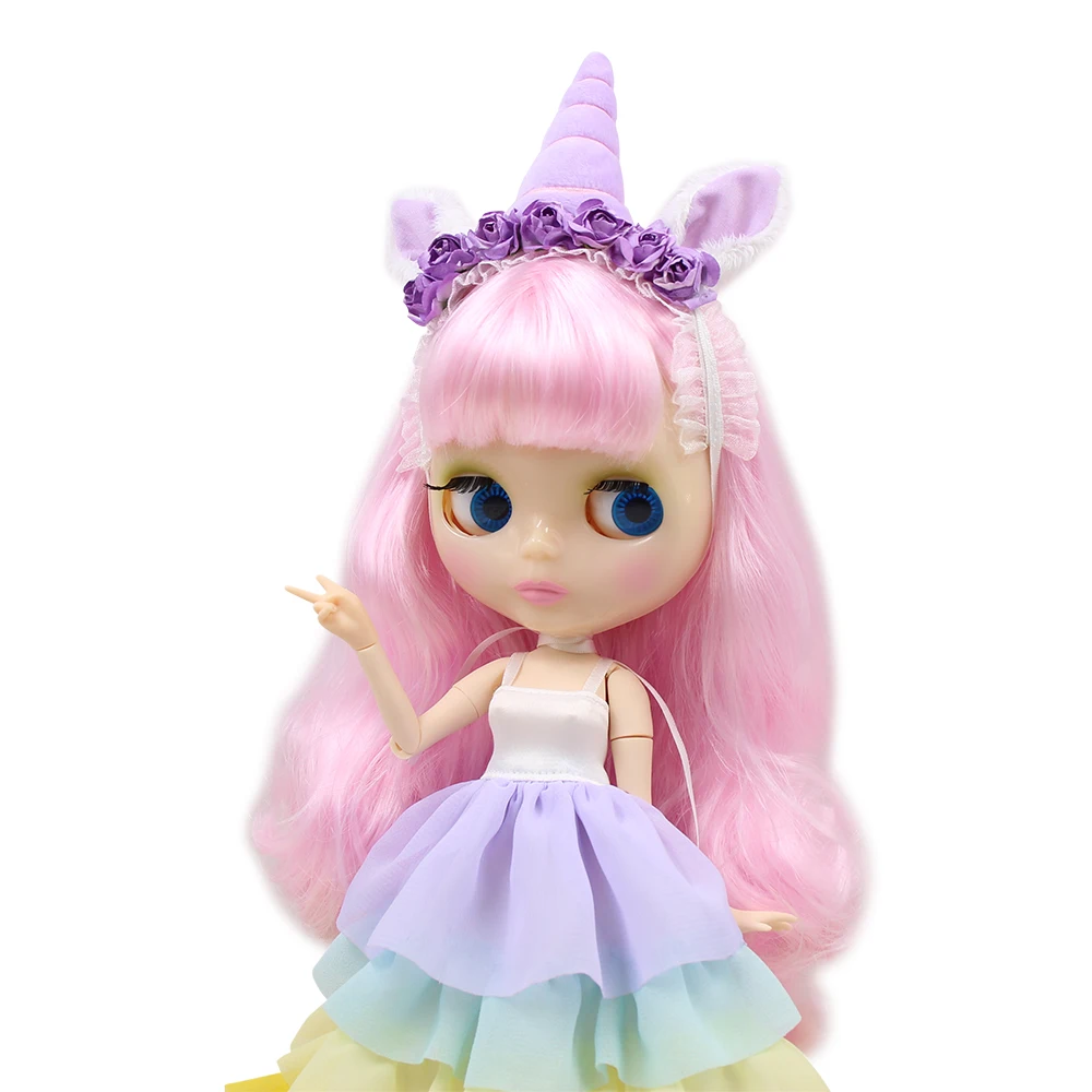 Blyth кукла ледяное платье костюм Единорог одежда игрушки подходит licca тело