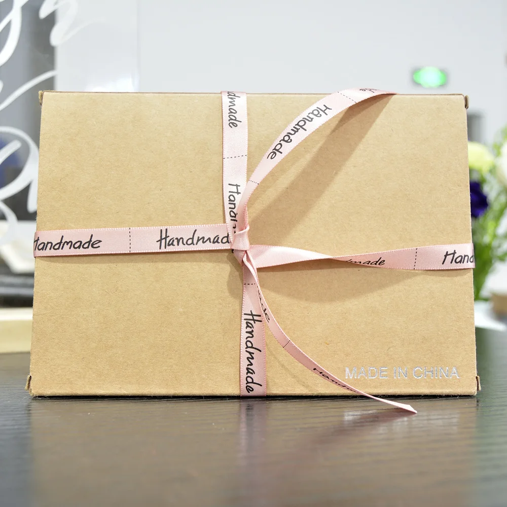 2M Handmade Ribbon Cream Pink Color Wrapping Silk Satin Wedding Party Supplies Gift Box Cake Packaging Accessories | Дом и сад