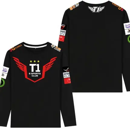 [В наличии] Весенняя униформа для игроков LOL S7 Team SKT T1 пуловер Faker Мужская футболка