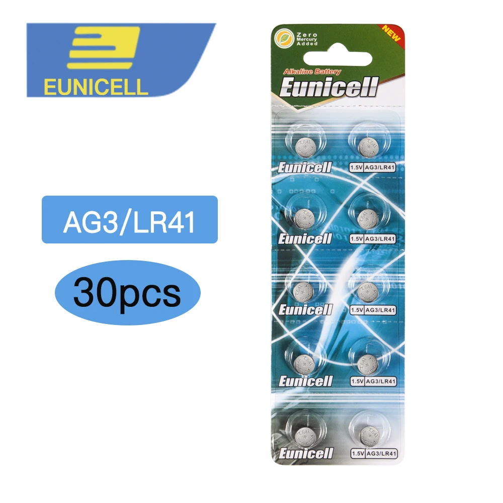 30 шт./лот LR41 AG3 392A SR41SW 384 LR736 V3GA 192 1 55 V Кнопочная батарея A G3|lr41 ag3|coin batterycell coin battery |